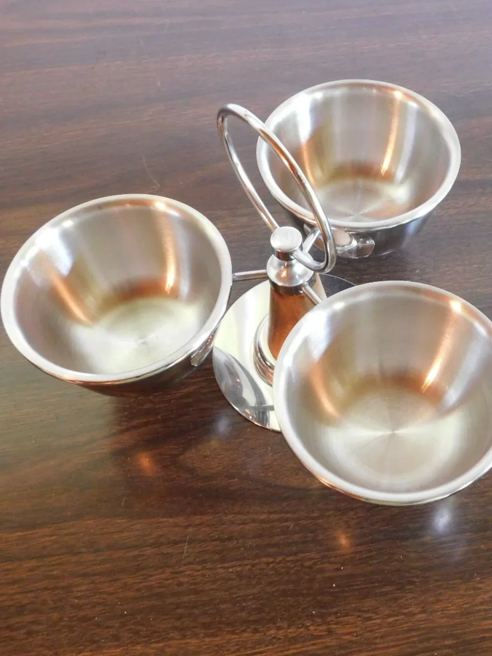 Vintage Vollrath 3-way Condiment Server, Stainless Steel, Excellent Condition